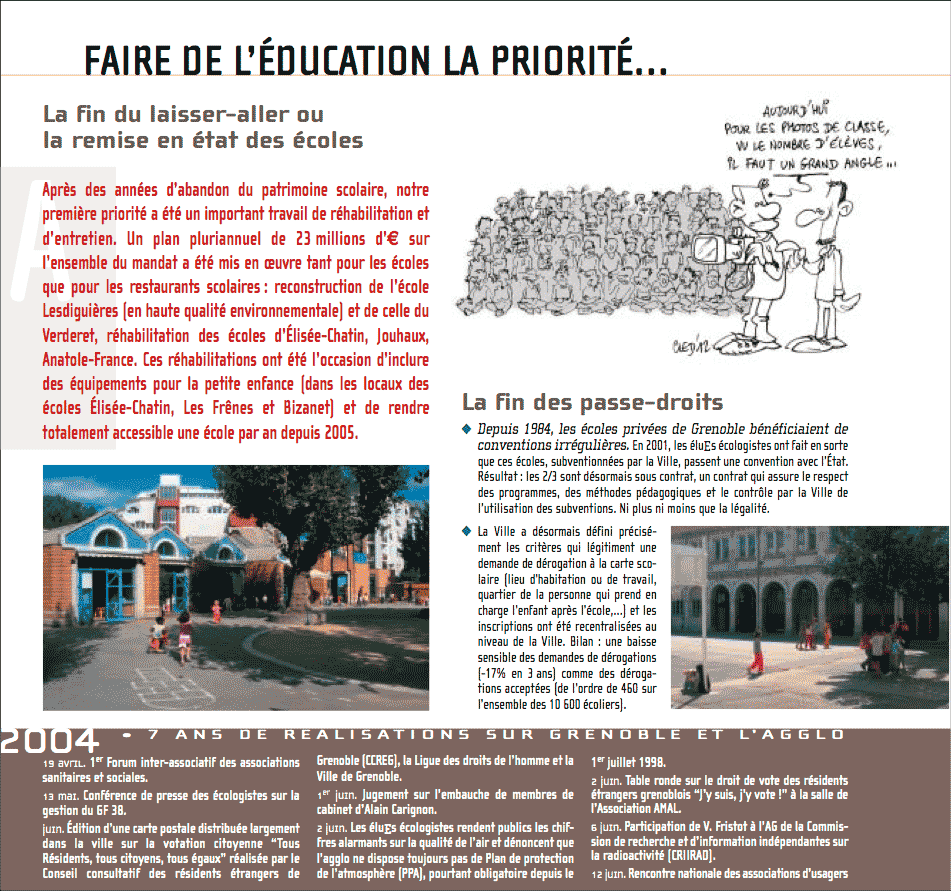Bilan des éluEs écologistes ADES-Verts-Alternatifs