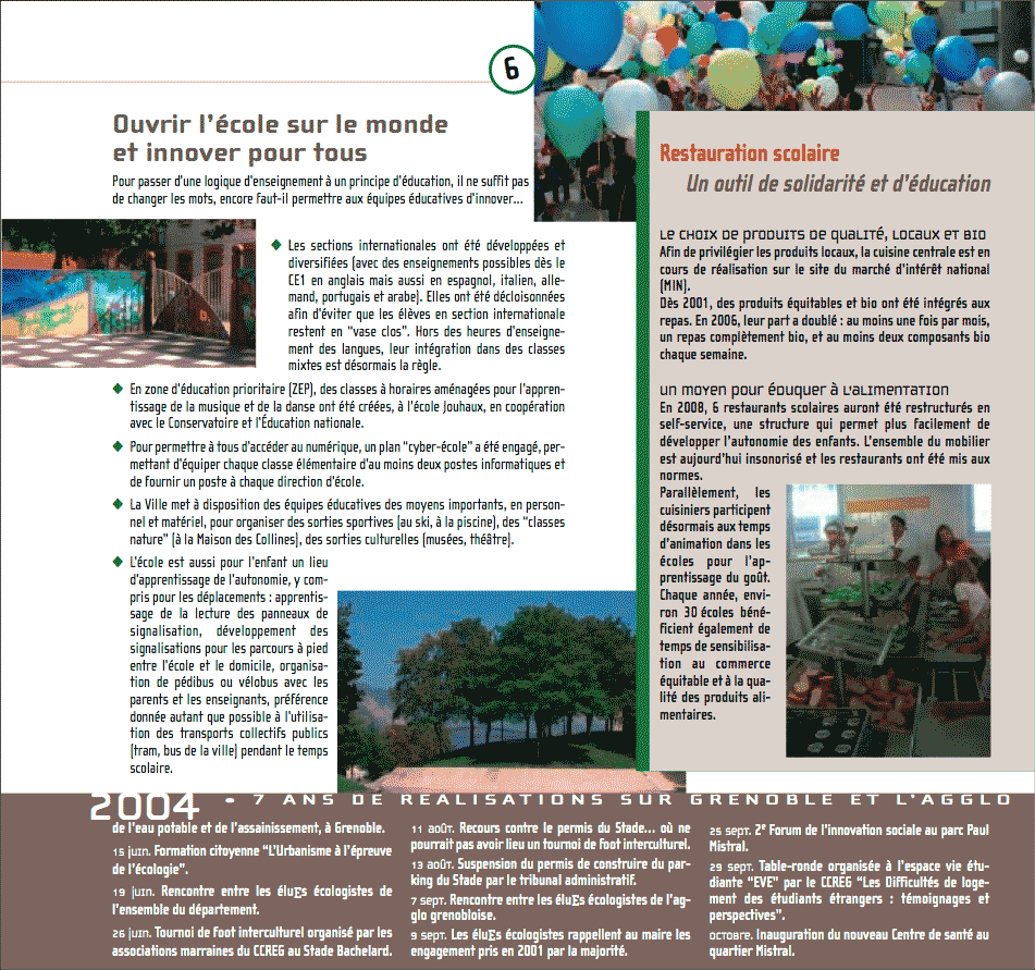 Bilan des éluEs écologistes ADES-Verts-Alternatifs