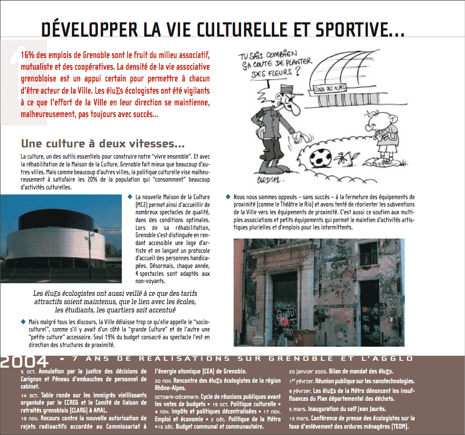 Bilan des éluEs écologistes ADES-Verts-Alternatifs