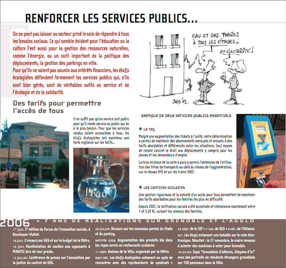 Bilan des &eacute;luEs &eacute;cologistes ADES-Verts-Alternatifs