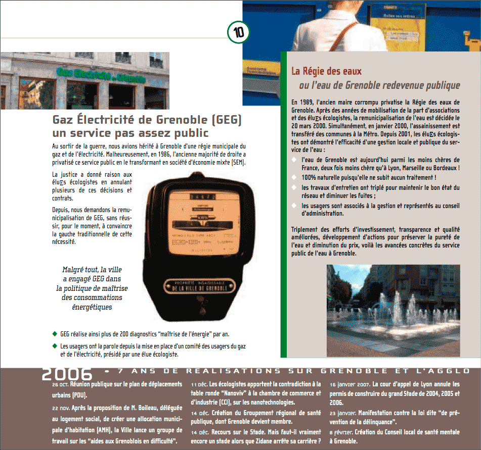 Bilan des &eacute;luEs &eacute;cologistes ADES-Verts-Alternatifs