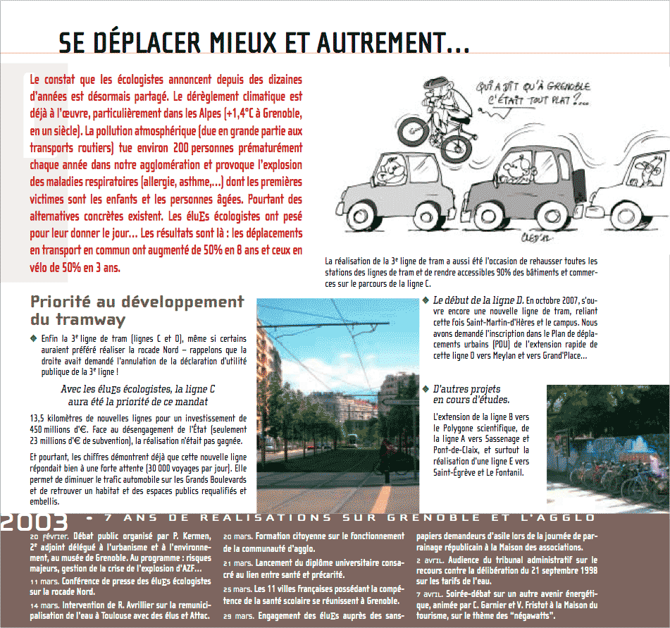 Bilan des éluEs écologistes ADES-Verts-Alternatifs