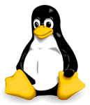 Tux le manchot, la mascotte de Linux (dessin original de Larry Ewing réalisé avec GIMP)